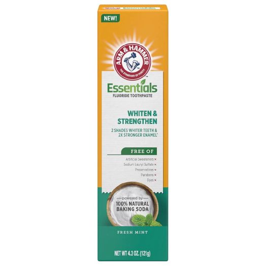 Arm & Hammer Essentials Whiten & Strengthen Fluoride Toothpaste