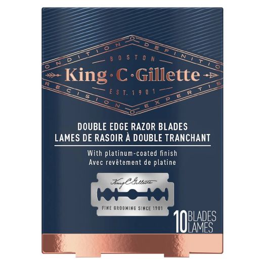 King C Gillette Men's Double Edge Safety Razor Blades