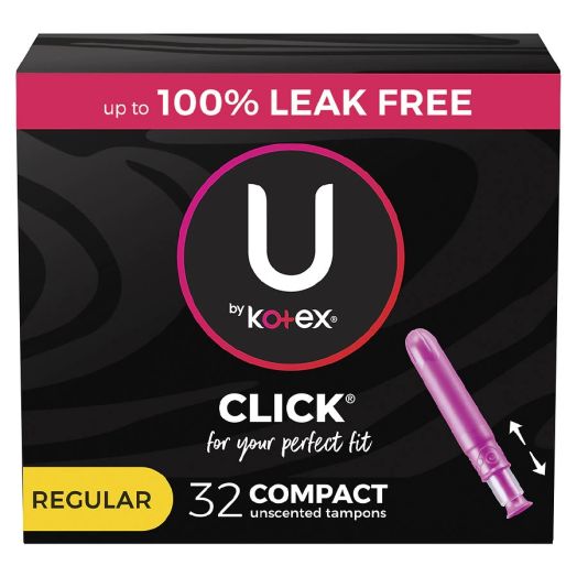U by Kotex Compact Tampons, Regular Absorbency, Unscented