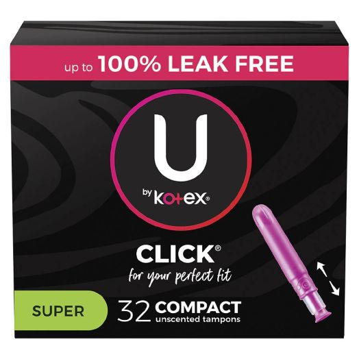 U by Kotex Compact Tampons, Super Absorbency, Unscented