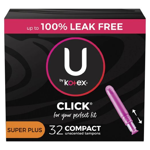 U by Kotex Compact Tampons, Super Plus Absorbency, Unscented