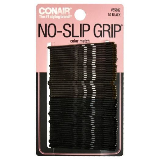 Conair No Slip Bobby Pins Black