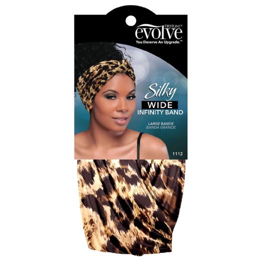 Evolve Silky Wide Headband Leopard Print