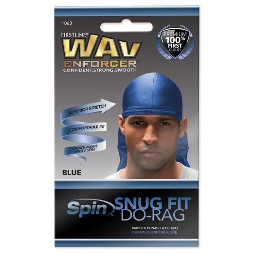 Firstline WavEnforcer Snug Fit Do-Rag Blue