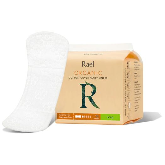 Rael Organic Cotton Cover Panty Liners - Long Regular