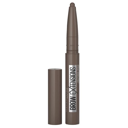 Maybelline Brow Extensions Fiber Pomade Crayon Eyebrow Makeup, Deep Brown