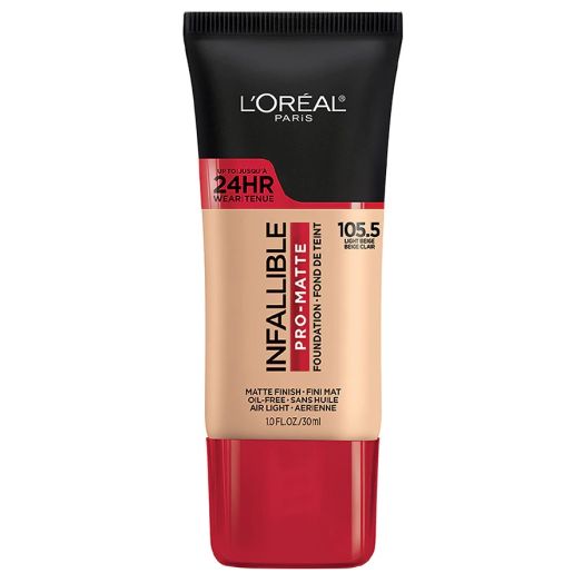 L'Oreal Paris Infallible Pro-Matte Blendable Foundation, Oil Free, Light Beige