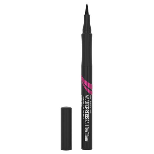 Maybelline Eye Studio Master Precise All Day Liquid Eyeliner Makeup, Matte Black
