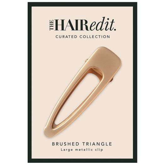 The Hair Edit Brushed Triangle Soft Gold