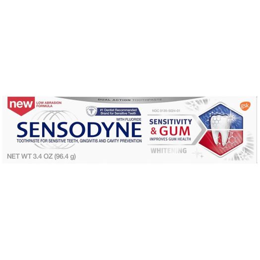 Sensodyne Sensitivity+ Gum Whitening Unflavored