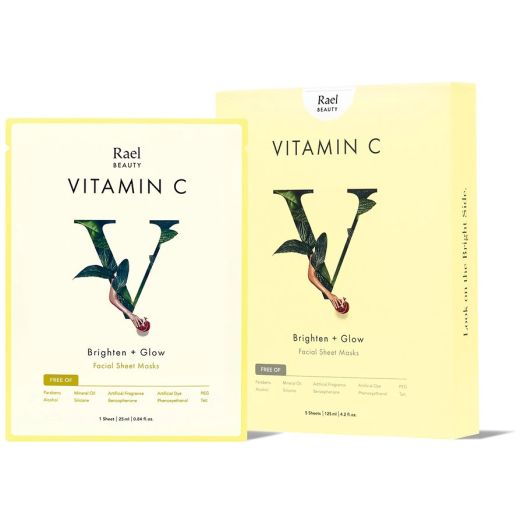 Rael Beauty Vitamin C Facial Sheet Masks