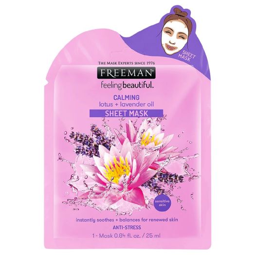 Freeman Feeling Beautiful Calming Lotus + Lavender Oil Sheet Mask
