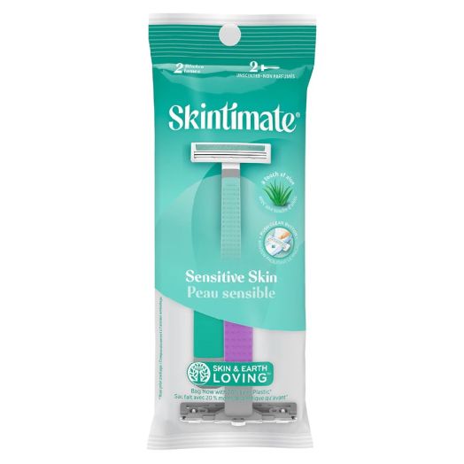 Skintimate Sensitive Skin Twin Blade Women's Disposable Razors