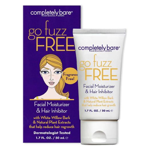 Completely Bare go fuzz FREE Facial Moisturizer & Hair Inhibitor Fragrance Free