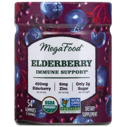 MegaFood Elderberry Immune Support Gummies Berry