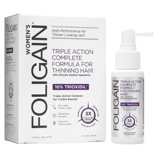 Foligain Women's Triple Action Complete Formula for Thinning Hair (10% Trioxidil)
