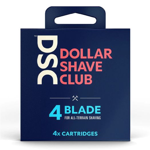 Dollar Shave Club 4-Blade Razor Refill Cartridges