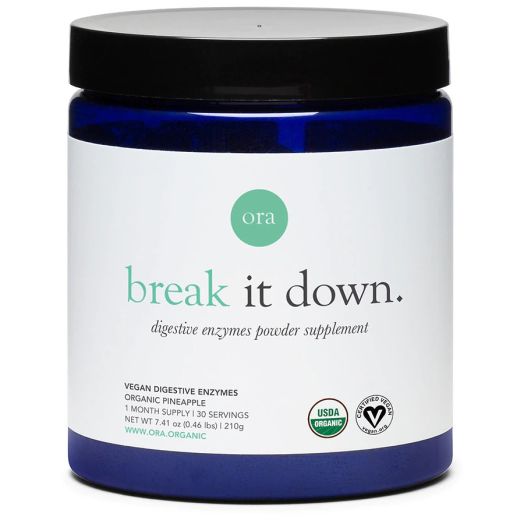 Ora Organic Break It Down - Digestive Enzymes Powder - Pineapple