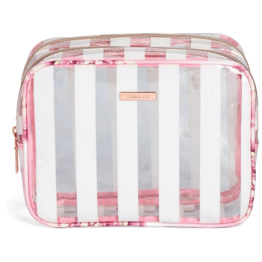 Allegro Double Zip Organizer Pink Floral