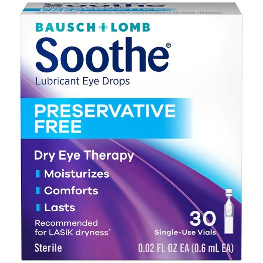 Soothe Preservative Free Eye Drops Single-Use Vials