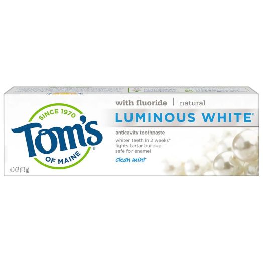 Tom's of Maine Tom's of Maine Luminous White Anticavity Toothpaste, Clean Mint