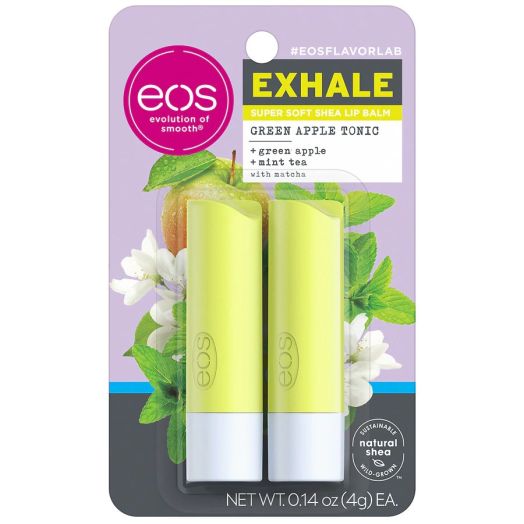 eos Flavorlab Lip Balm Sticks Exhale Green Apple Tonic