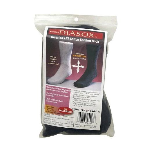 Medicool Diasox Therapeutic Mid Calf Length Socks Black