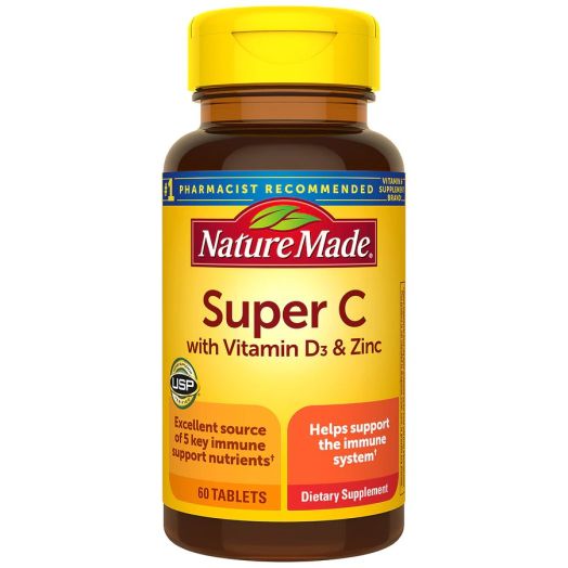 Nature Made Super C with Vitamin D3 & Zinc Tablets