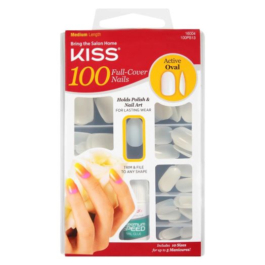 Kiss Full Cover Nails Kit White