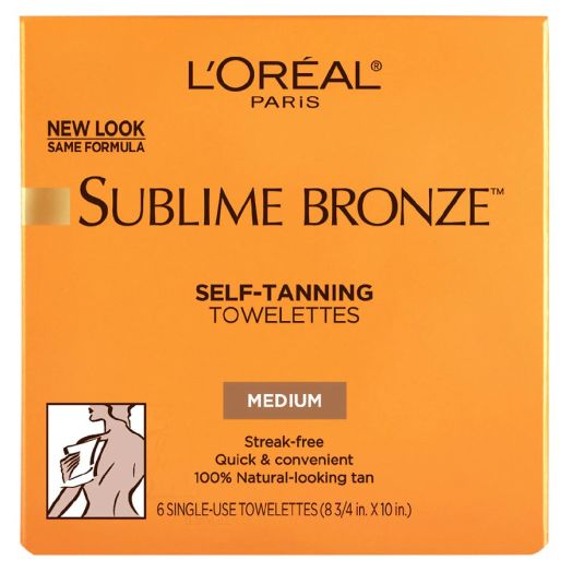 L'Oreal Paris Sublime Bronze Self-Tanning Towelettes for Body Medium