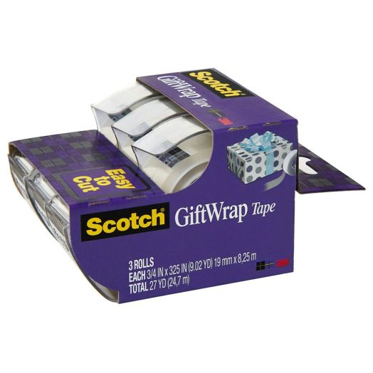 Scotch Gift Wrap Tape, 3/4 in. x 300 in