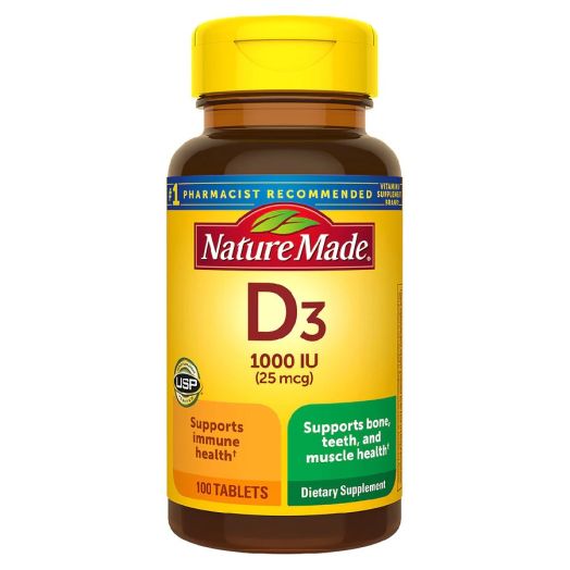 Nature Made Vitamin D3 1000 IU (25 mcg) Tablets