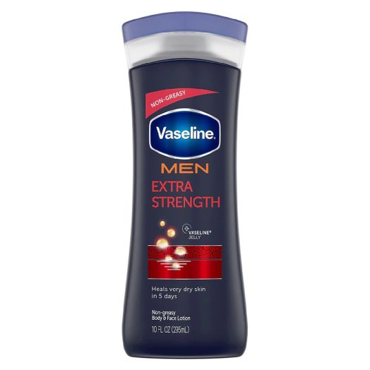 Vaseline Men Healing Moisture Hand and Body Lotion Extra Strength Extra Strength