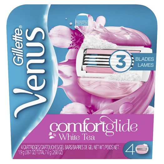 Gillette Venus ComfortGlide Womens Razor Refills White Tea