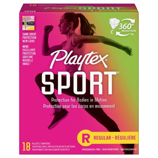 Playtex Sport Tampons Unscented, Regular
