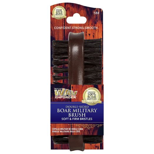 WavEnforcer Double-Sided Military Boar Brush