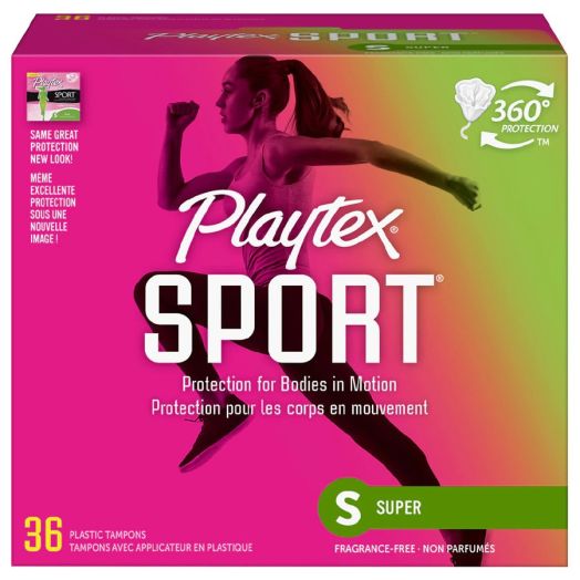 Playtex Sport Tampons Unscented, Super