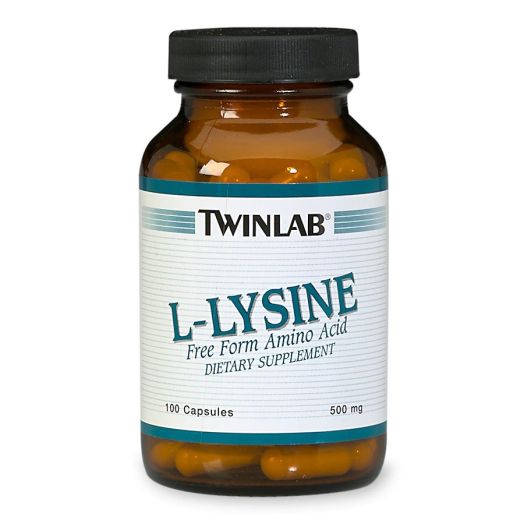 Twinlab L-Lysine 500 mg Dietary Supplement Capsules