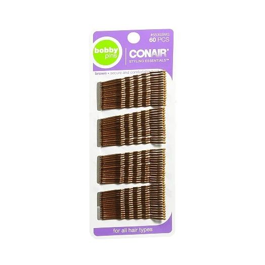 Conair Styling Essentials Bobby Pins Brown