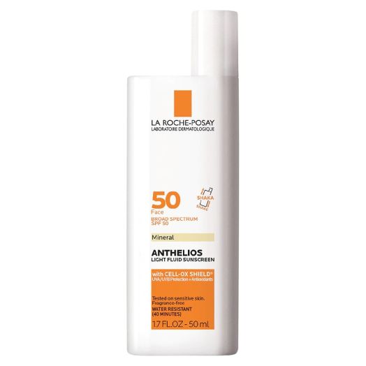 La Roche-Posay Anthelios Mineral Ultra Light Fluid Face Sunscreen with Zinc Oxide and SPF 50 | La Roche-Posay Anthelios