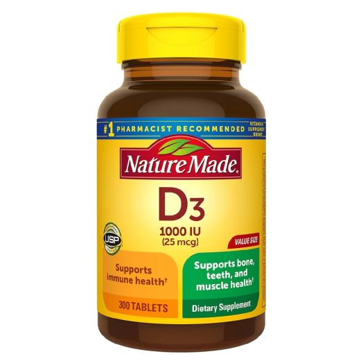Nature Made Vitamin D3 1000 IU (25 mcg) Tablets