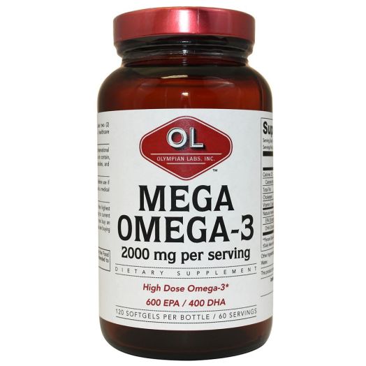 Olympian Labs Mega Omega-3 Fish Oils 2000mg