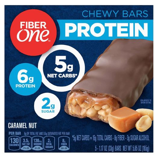 Fiber One Protein Chewy Bars Caramel Nut