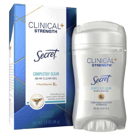 Secret Clear Gel Antiperspirant Deodorant Completely Clean