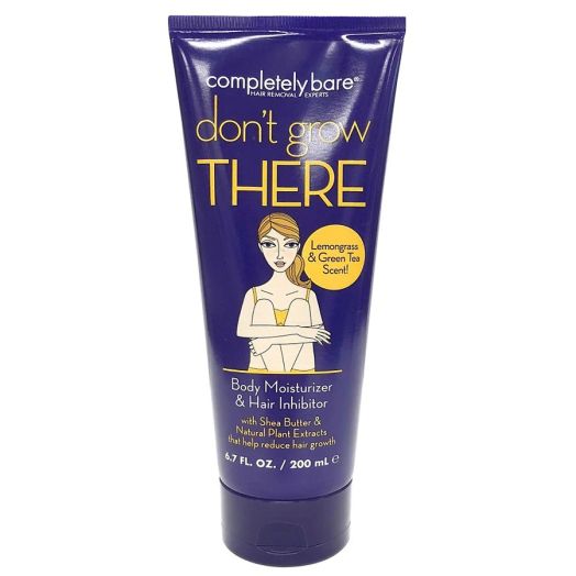 Completely Bare Don't Grow THERE Body Moisturizer & Hair Inhibitor Lemongrass & Green Tea