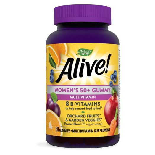 Nature's Way Women's 50+ Gummy Vitamins Multi-Vitamin/Mineral Supplement Fruit