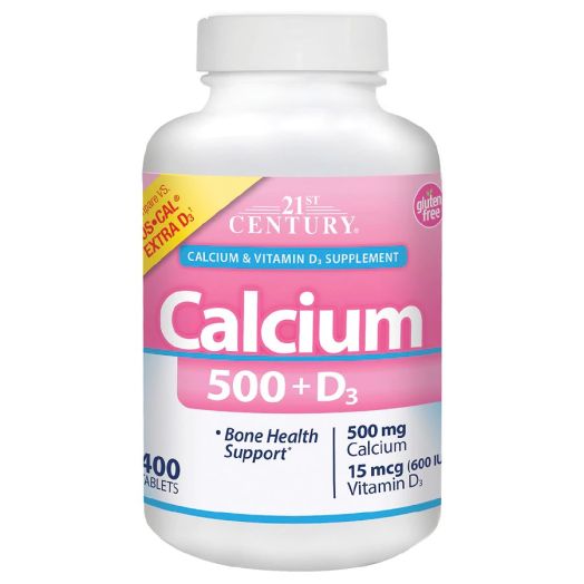 21st Century Calcium 500 + D3 Capsules