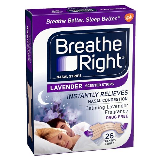 Breathe Right Nasal Strips Lavender