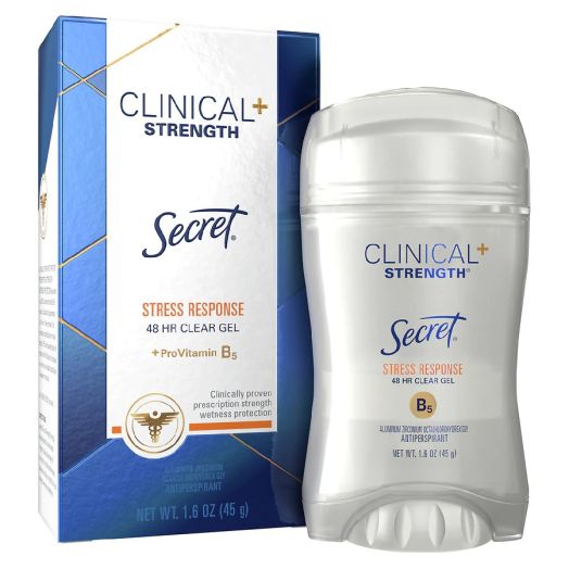 Secret Clear Gel Antiperspirant Deodorant Stress Response