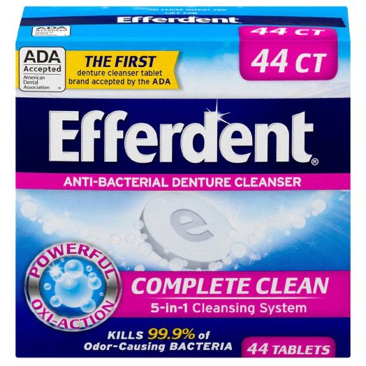 Efferdent Anti-Bacterial Denture Cleanser Mint
